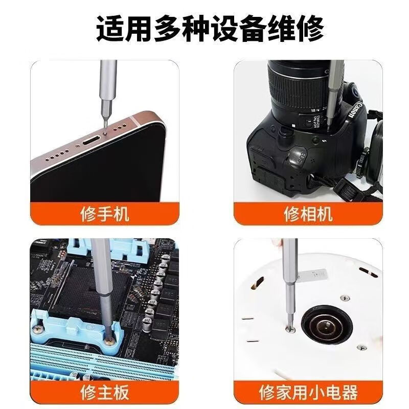 115-in-1 screwdriver, multi-function screwdriver set, home mobile phone and computer professional repair and disassembly tool 115-in-1 (purple)