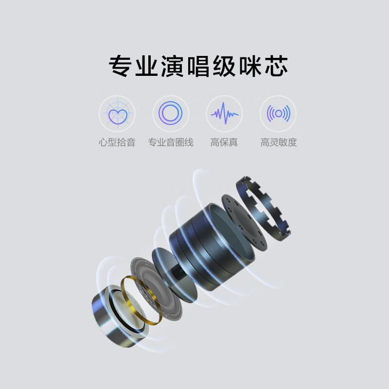 Cool Skyworth TV dedicated karaoke microphone wireless microphone adapted to Skyworth TV/Haiercasa/TCL Thunderbird Microphone/Xiaomi/Huawei Smart Screen Changhong Konka