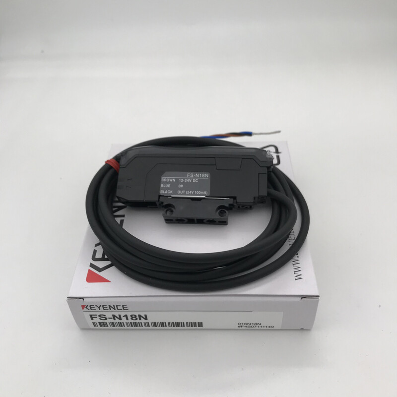 Yue Changsheng supplies new original authentic KEYENCE optical fiber amplifier FS-V11 N18N FS-V11 with M4 through-shooting optical fiber complete set