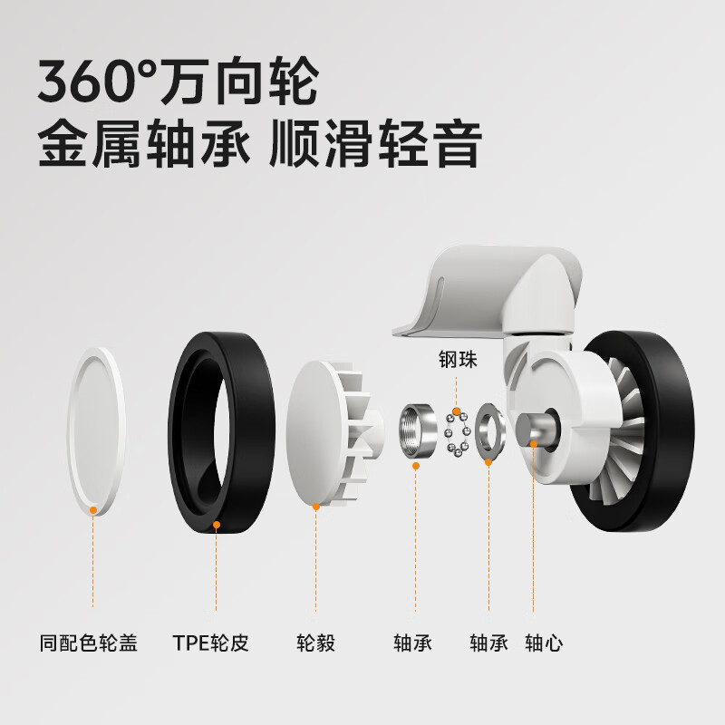 DTA front opening wide trolley suitcase women's universal wheel travel trolley suitcase leather suitcase men's pearl white aluminum frame 20 inches