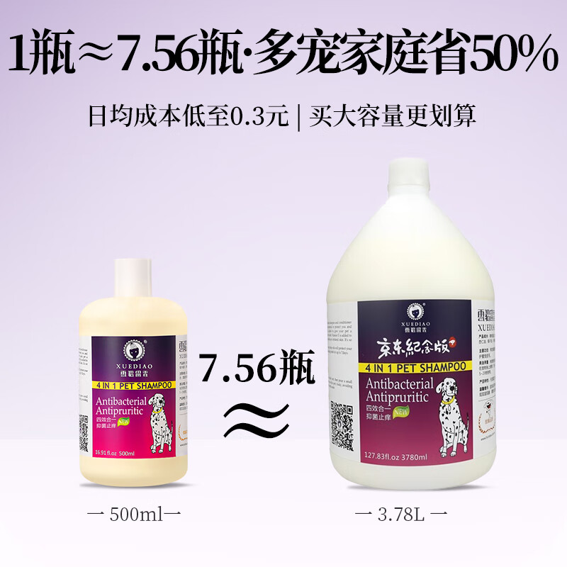 Ferret Fragrance Dog Shower Gel Smooth and Fluffy Pet Conditioner 3.78L