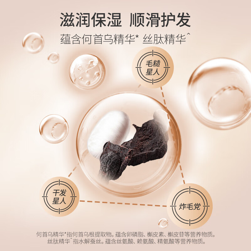 Bee flower conditioner contains Shouwu essence to smooth, nourish and improve frizzy and dry hair official 1L