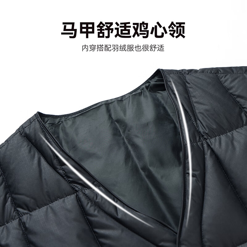 Flying in the Snow Autumn and Winter Men's Down Vest Warm Down Vest Jacket Casual Inner Wear Down Liner for Middle-aged and Elderly People