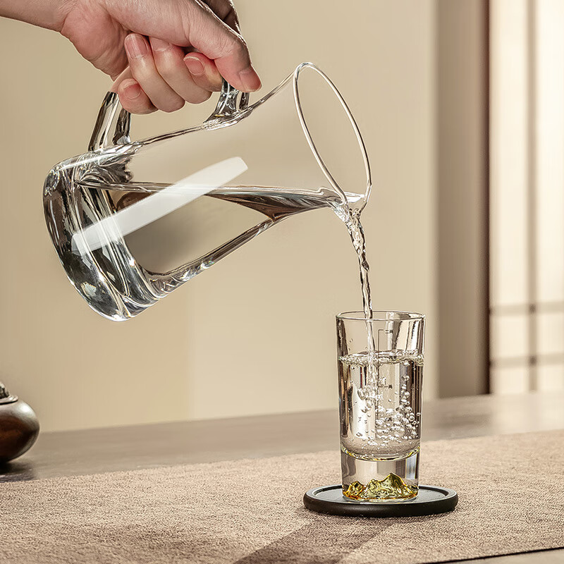 CRISTALGLASS large-capacity red wine decanter and pourer with scale, thickened glass white wine dispenser, old wine blending dispenser