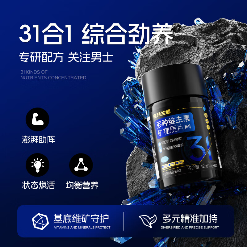 Notland men's multivitamin mineral tablets 60 tablets/bottle multivitamin vbvcve zinc magnesium lycopene