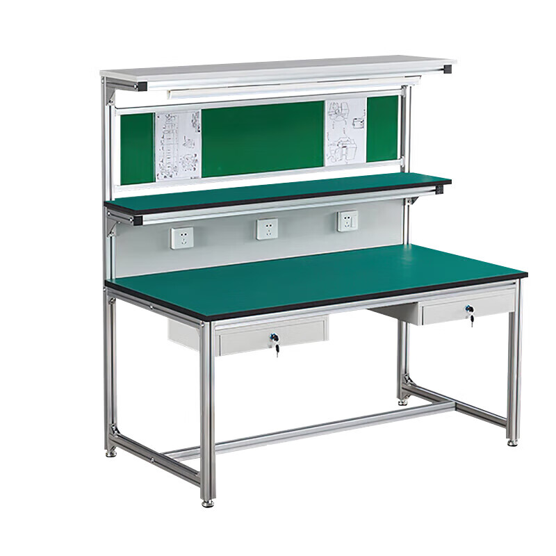 Kegan diy aluminum alloy anti-static workbench aluminum profile operating table computer table workshop factory assembly line assembly table repair table can be customized including accessories 1000*600*1600