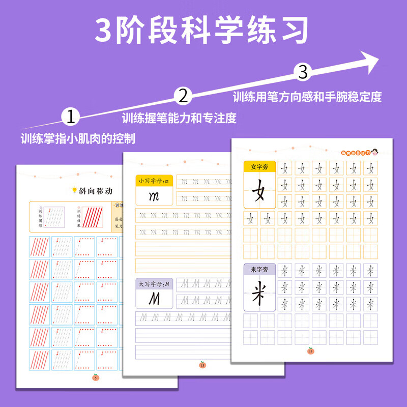 Introduction to calligraphy practice, pen control, copybook, Chinese language practice