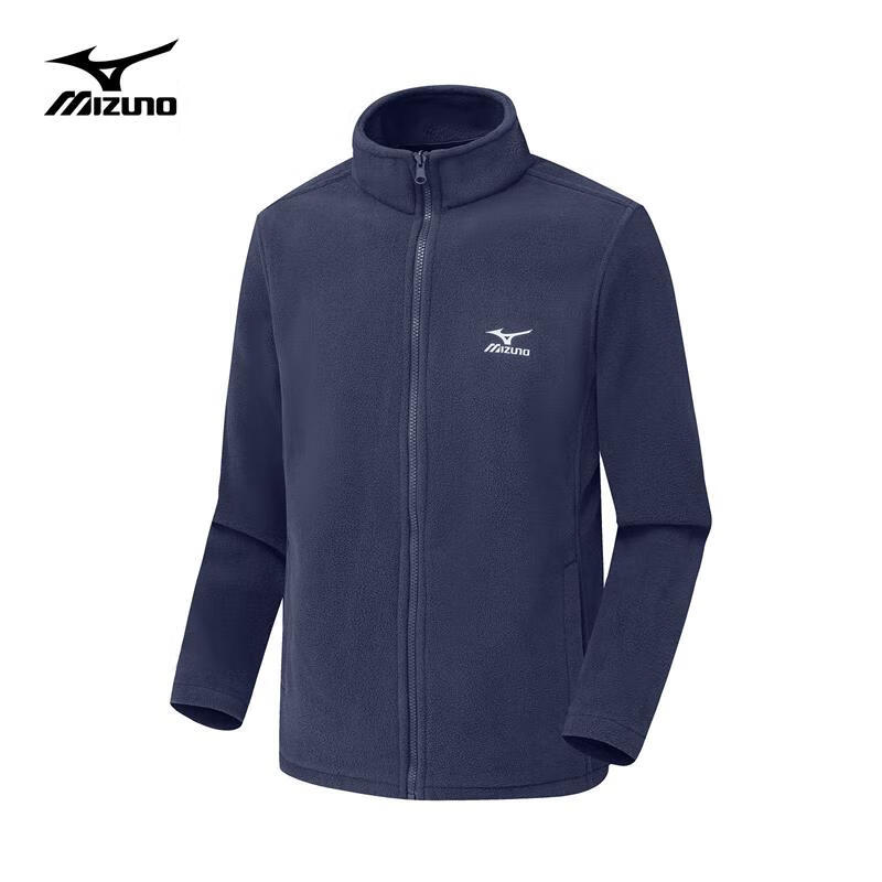 Mizuno Outdoor Three-in-One Jacket Men's Jacket Windproof Two-piece Set Couple Mountaineering Sportswear Navy XL