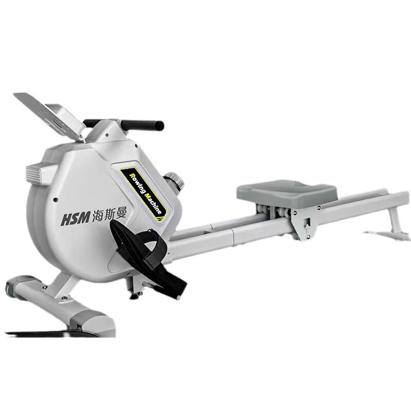 Sports equipment household magnetic rowing machine foldable smart magnetic rowing machine commercial gym full body flagship version white widened slide rail + APP interconnection + magnetic