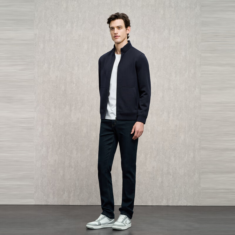 EMZ Ordos wool-containing fabric men's jacket tops warm and antibacterial 25 autumn and winter new style