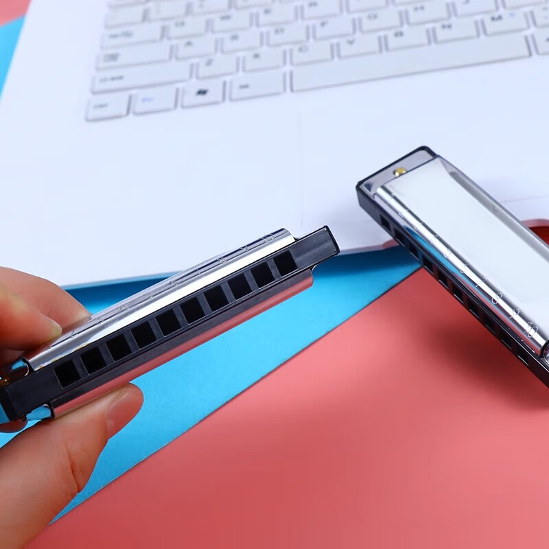 Harmonica, wind instrument, beginner gift, student self-taught professional playing gift for children, 10 holes, beginner harmonica 10 holes