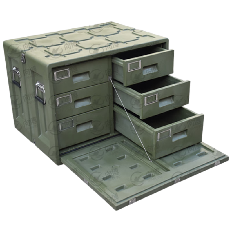 Xiangbo six-drawer box XTC800*600*600mm six-drawer medicinal material box rotational molding rotational molding box equipment box XB type