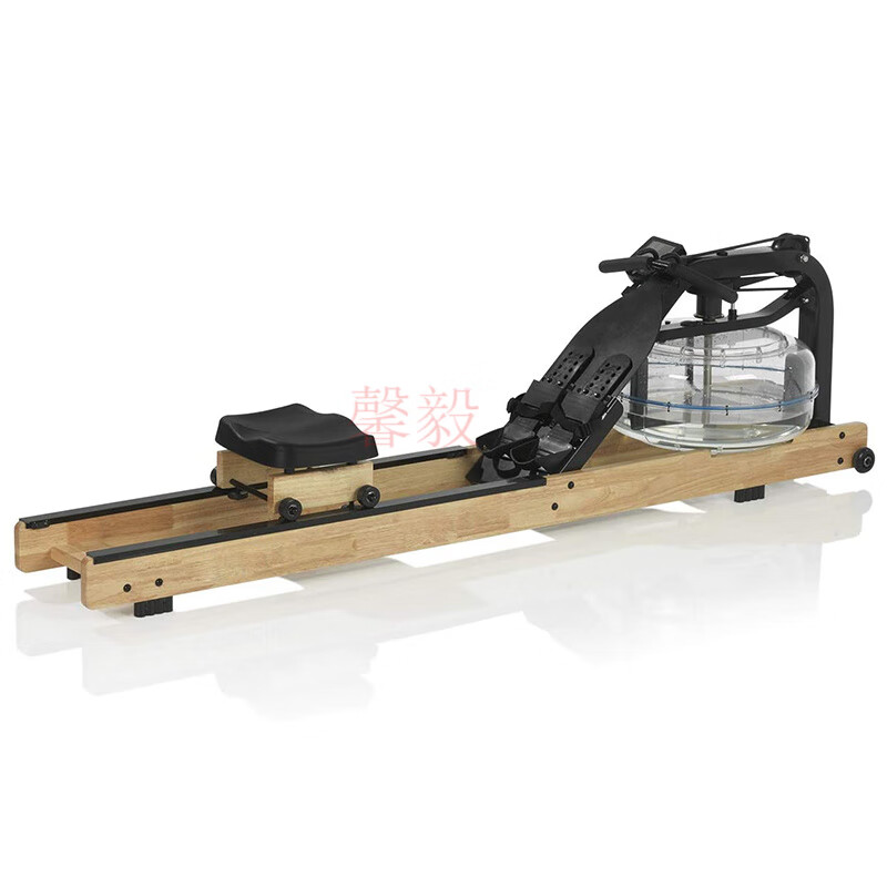 Water resistance rowing machine, household smart metal double-track rowing machine, house of cards, commercial fitness equipment, brown ash wood upgrade, installation required