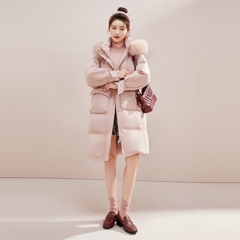 Flying in the snow Cheng Yi recommends the new autumn and winter fox large fur collar versatile warm fashion versatile windproof multi-color down jacket