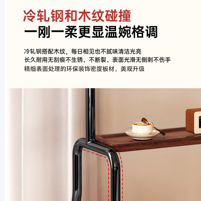 Beishi 32-75 inch universal mobile TV floor stand TV stand floor cart mobile stand suitable for Hisense Skyworth Sony Xiaomi and other TV stands Single layer 32-75 inches universal/wood grain storage tray