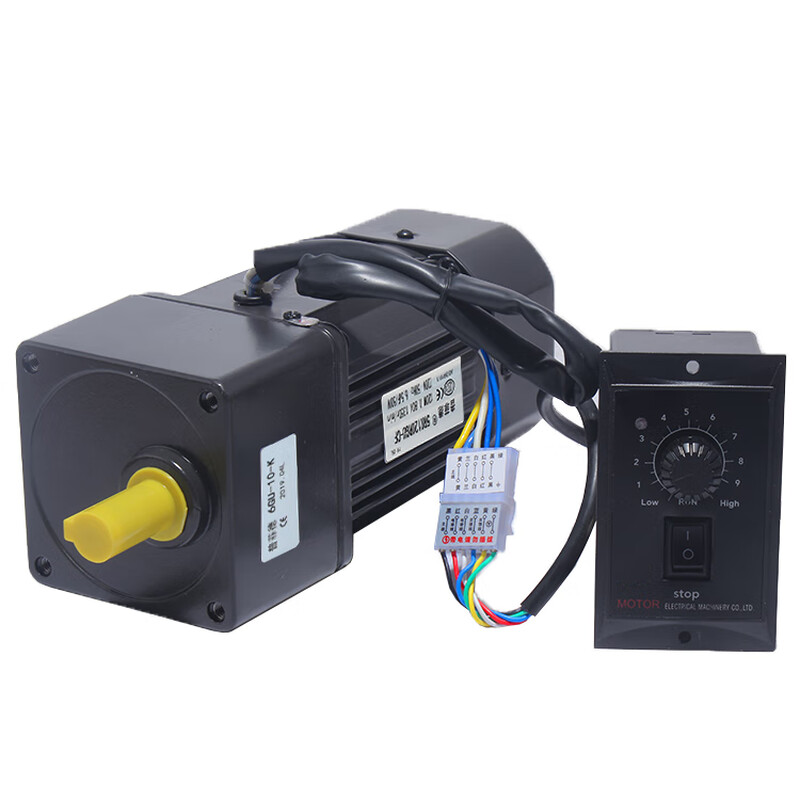 Yue Changsheng Pufide AC asynchronous micro speed regulating motor 400W reduction gear motor motor 22 white gearbox 6GU40K motor with brake + speed regulator