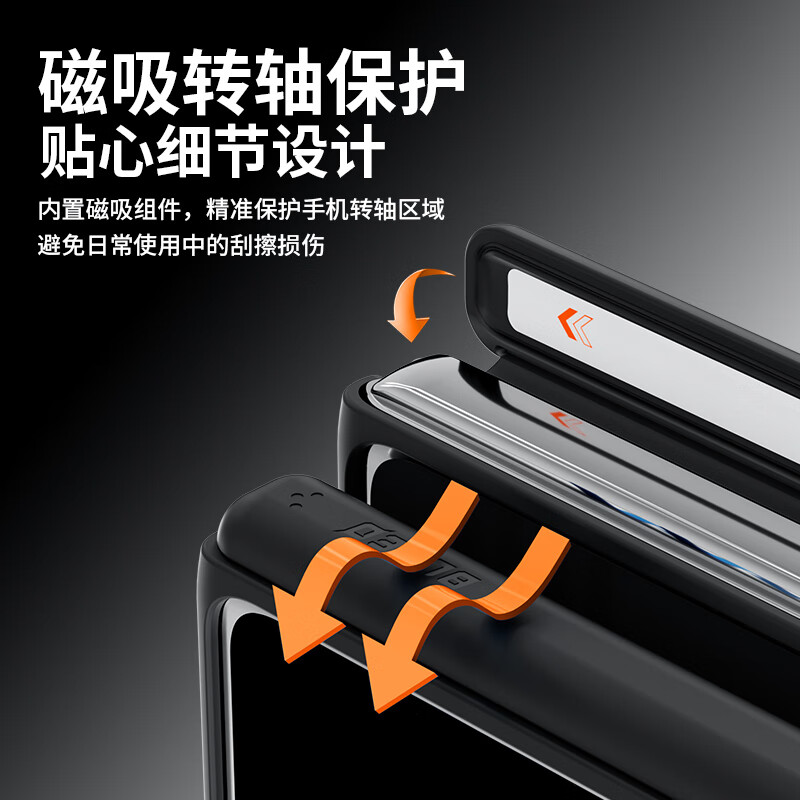 Mr. Blue Monkey is suitable for Huawei matex6 mobile phone case, matex6 collector's edition protective case, skin-sensitive magnetic suction shaft, orange label, skin-friendly, anti-fall and wear-resistant mobile phone protective cover, black