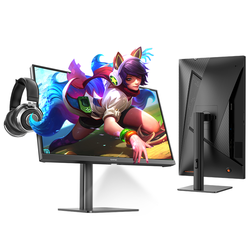 90% new SANC Shengse 23.8-inch 2K overclocked 260Hz FastIPS display 1ms hardware low blue light headphone hanger night light lifting bracket e-sports computer screen G3Q