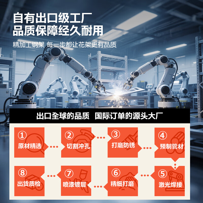 Yicai Nianhua kitchen rack floor-standing multi-functional storage rack 5-layer rack household multi-layer living room storage rack 172M