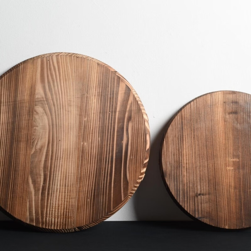 Qinkai wooden pot lid household pure handmade fir pot lid wooden lid water tank lid size casserole old-fashioned pot lid can be customized 52 burnt colors