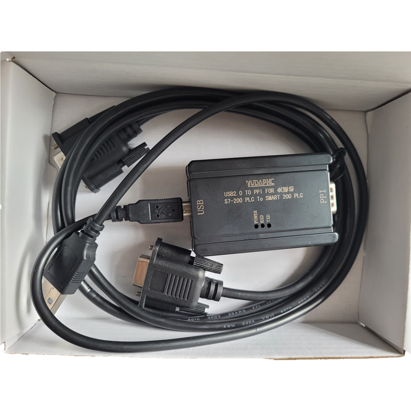 Siemens S7-200 SMART PLC programming cable communication cable download cable USB-PPI 3DB30 PPI model S7200 SMART universal no driver required 2m