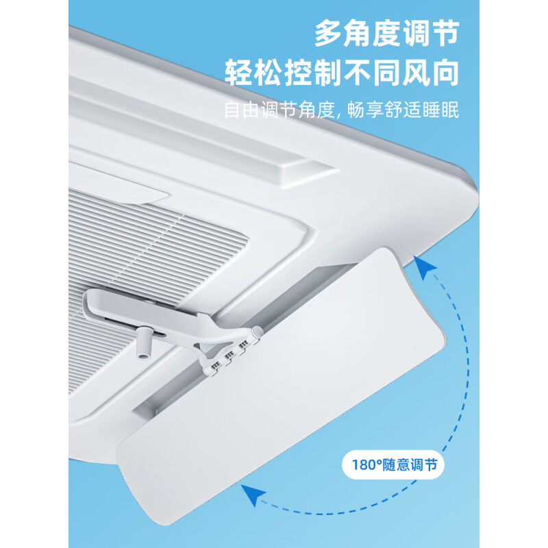 Ceiling ceiling central air conditioner windshield, wind guide, cold air outlet baffle, universal windshield to prevent direct blowing, 4 pieces (with aluminum foil waterproof cotton included) 56x11x0.5cm