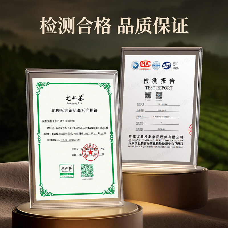 Shijing Mingqian Special Grade Longjing 2025 New Green Tea Gift Box 250g New Year's Gifts for Old People and Elder Leaders