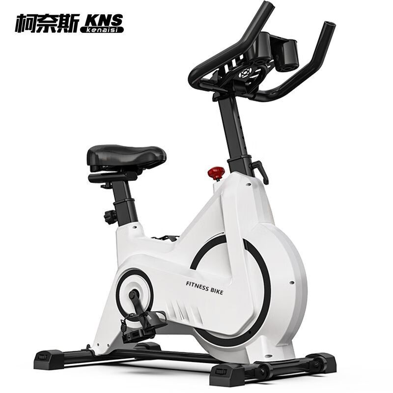 Konais household magnetically controlled exercise bike, spinning bike, silent pedal indoor weight loss equipment, fitness transport, SF Express, delivery upstairs/home white, all inclusive