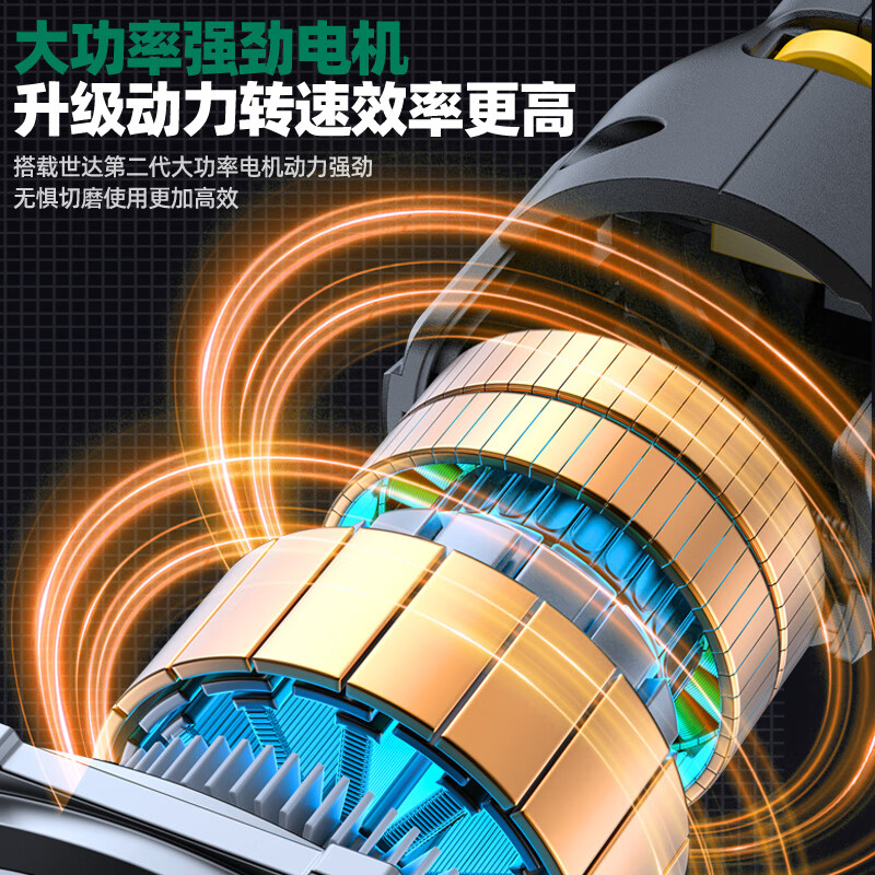 Shida SATA angle grinder adjustable speed cutting machine household hand grinding wheel high-power polishing machine grinding machine D05725 basic