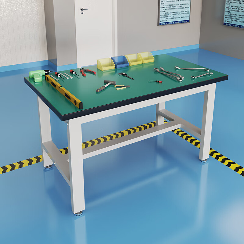 Baigang anti-static workbench heavy-duty fitter operation table length 150 width 120*height 80cm workshop inspection and maintenance experiment table packing table