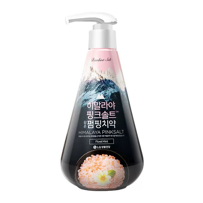 Bamboo salt LG imported Himalayan pink salt push-on toothpaste 285g (quiet floral fragrance) on clearance