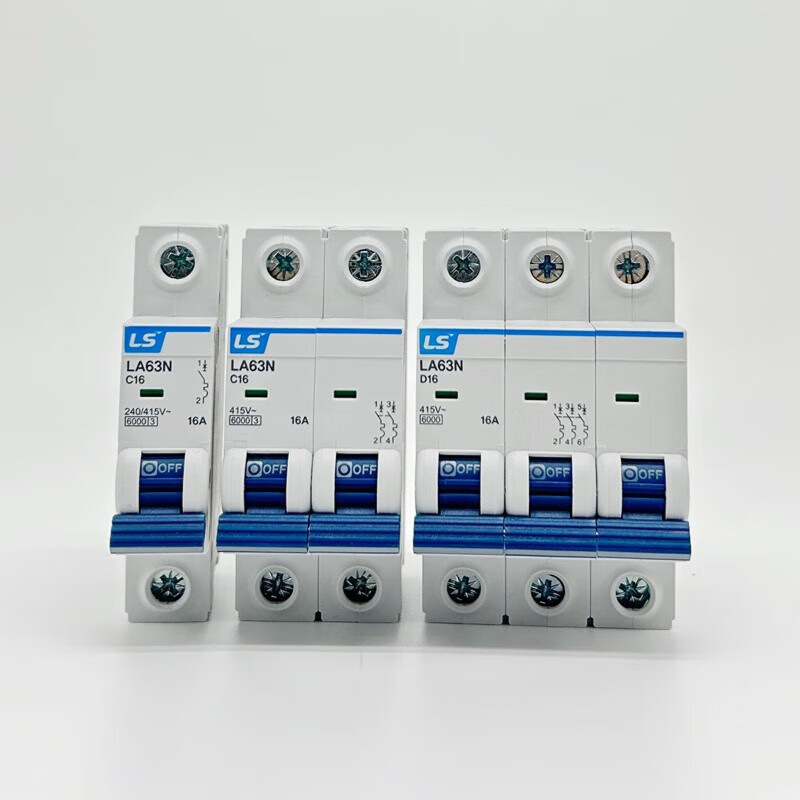 LS small circuit breaker air switch/1P2P3P/1A6A10A20A32A40A63A/BK63N 1A Type C x 4P