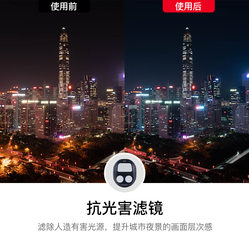 Kase DJI Mavic 4 pro drone anti-light pollution filter night scene shooting filter