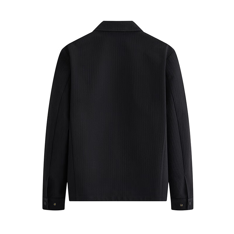 Septwolves Jacket Men's Autumn Lapel Textured Jacquard Fashion Casual Water-Repellent Warm, Soft and Comfortable Men's Clothing