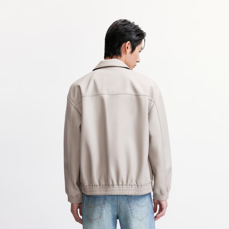 JACK&JONES Men's Autumn Jacket Fashion Trend Lapel Loose Side Pockets Elastic Hem Top 2253P3002