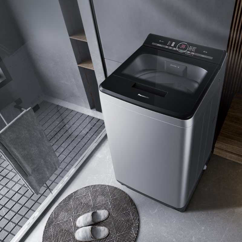 Panasonic non-bending pulsator washing machine 10kg large capacity fully automatic home smart washing energy saving water bucket self-cleaning blanket gentle washing and elevated base XQB100-UACBJ