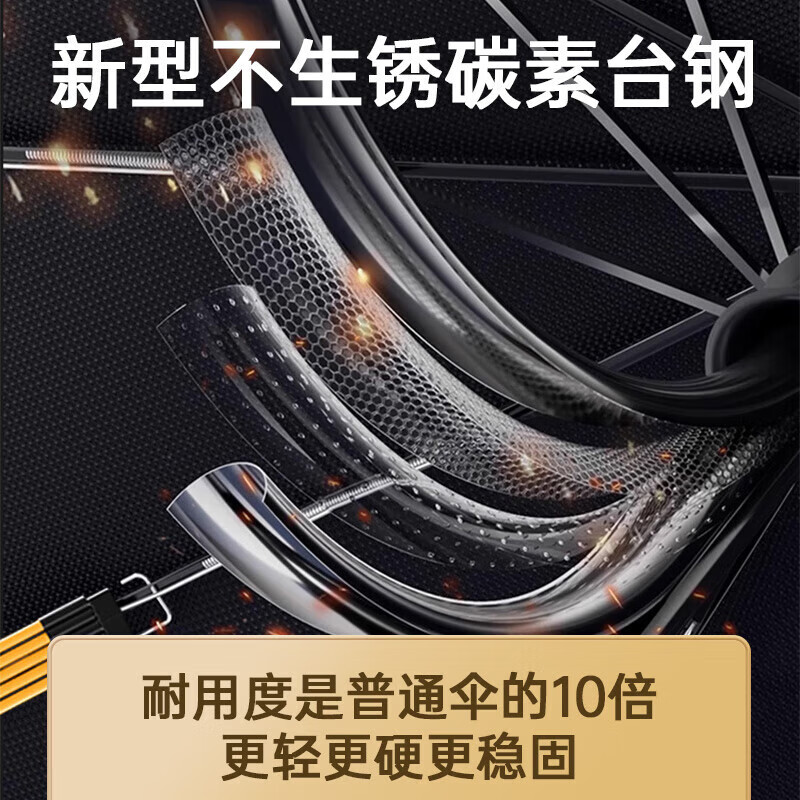 Miss Ai fully automatic umbrella reinforced rib umbrella sun umbrella anti-ultraviolet vinyl sunscreen parasol 120 rib vinyl fully automatic black