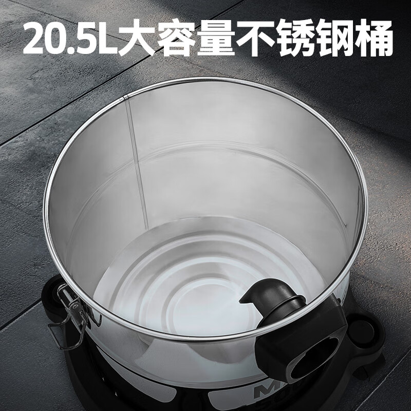 KARCHER German Kach stainless steel bucket vacuum cleaner wet and dry industrial and commercial wasteland cleaning carpet pet high suction high power vacuum cleaner