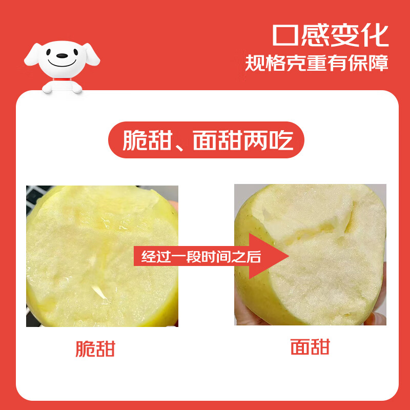 Jingxiansheng Shandong Yantai Huang Yuanshuai apples are sour and sweet. Net weight is 3 pounds. Single fruit is 75-80mm. Direct shipping from the source. Free shipping.
