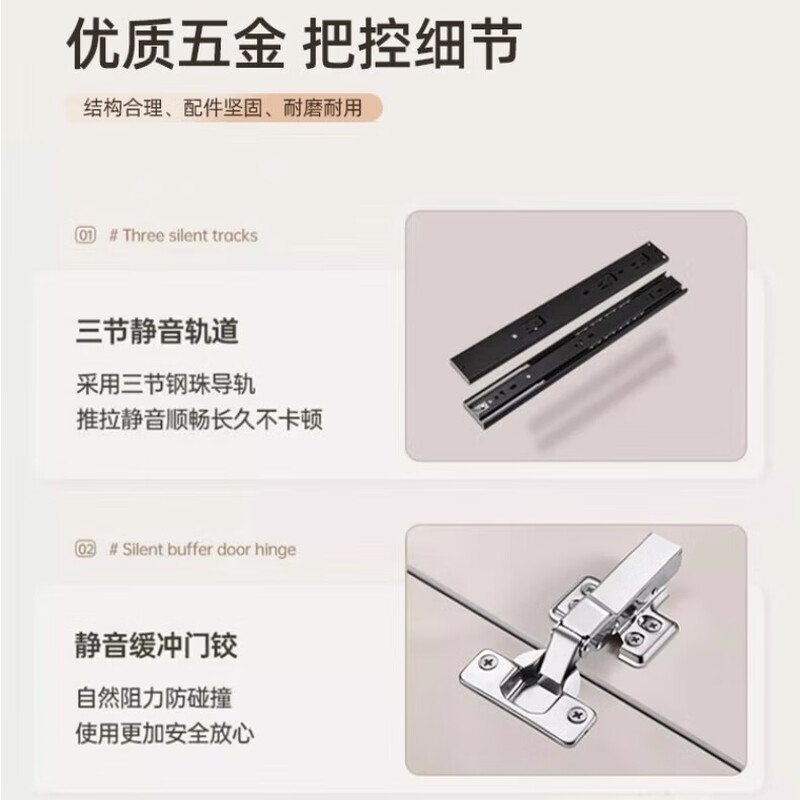 Hairison package installation sideboard wall integrated storage cabinet living room kitchen multi-functional modern simple wine cabinet high cabinet B type six doors length 240*height 220*depth 40cm