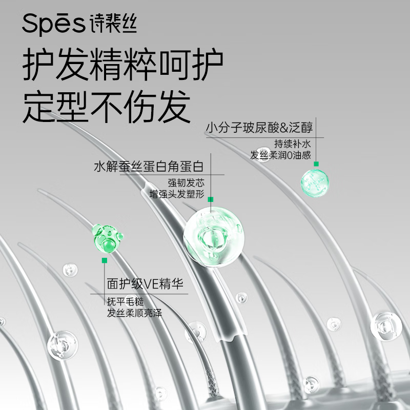 Spes long-lasting fluffy styling spray quick-drying matte natural for men and women 180ml