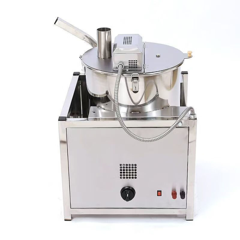 Liyan popcorn machine for commercial stalls, fully automatic popcorn machine, spherical butterfly-shaped corn popping machine, movie theater snack snack stall artifact, desktop popcorn machine equipped with 12V battery (self-prepared liquefied gas)