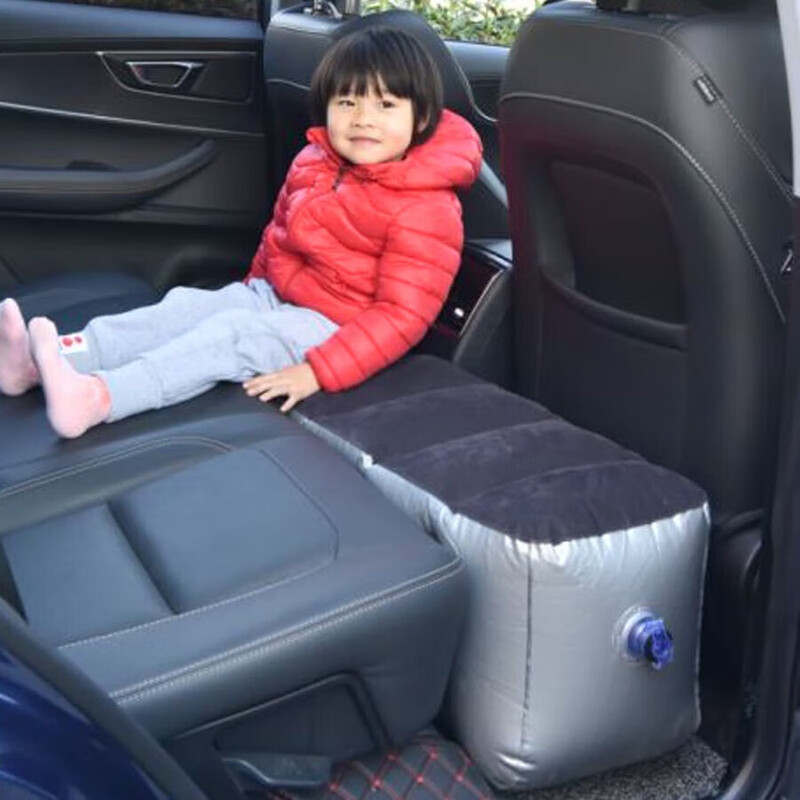 Car gap mat, rear gap filling mat, car SUV inflatable mattress, children's anti-fall mat for sleeping in the car, enlarged pass-through gap mat + car air pump + gift