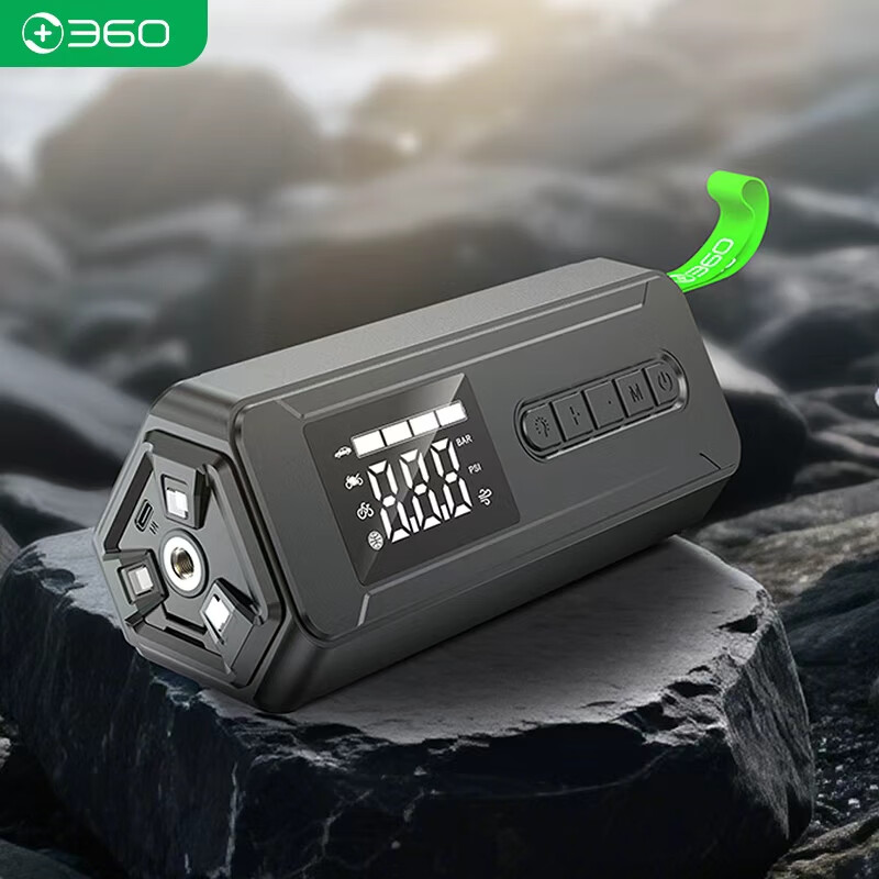360 car wireless air pump HE30 electric car air pump road car bicycle air pump tire pressure measurement