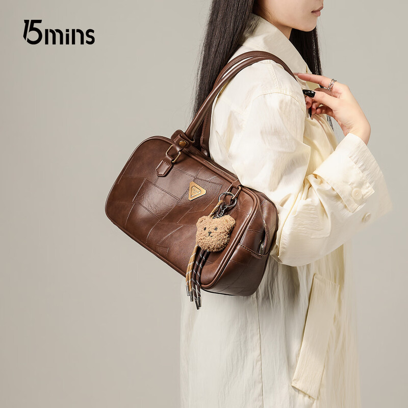 15MINS bowling bag 2025 new high-end niche cross-body handbag high-end big brand girls bag New Year's Eve gift