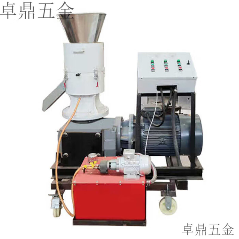 He Jiagong biomass fuel pellet production machine sawdust shavings straw pellet machine granulator pellet fuel production machine light gray 300 type accessories