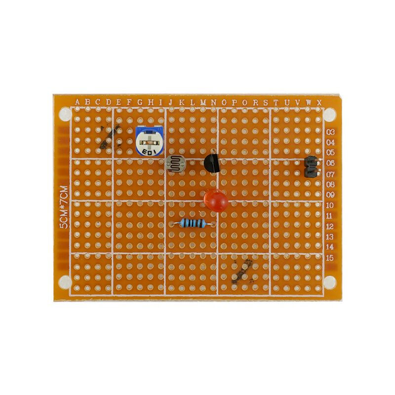 Mo Peng circuit board welding practice set hole board production DIY electronic kit novice beginner student board TZ-WNB-9 hole board 6-piece kit (baking board)
