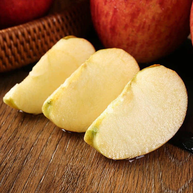 Yunnan Plateau Red Dew Apple Seasonal Fruit Rock Candy Heart-Ugly Apple Light Eater Pure Sweet Skin Thin Skin Juicy Free Shipping to Home Contains 3kg Box Medium Fruit