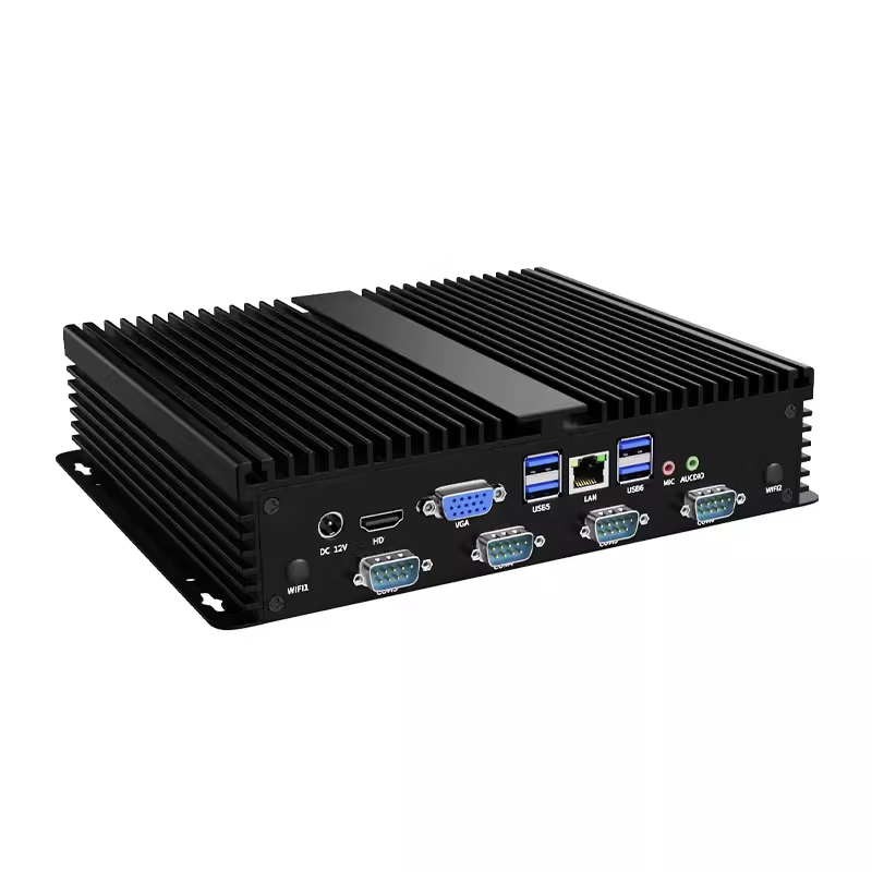 Yue Changsheng times control wall-mounted industrial computer computer RS485 serial port I5-3317U linux win7 xp computer wiring i5-3317U8G memory 128G solid state G26 chassis 2 RS485 binding posts + 4 RS232