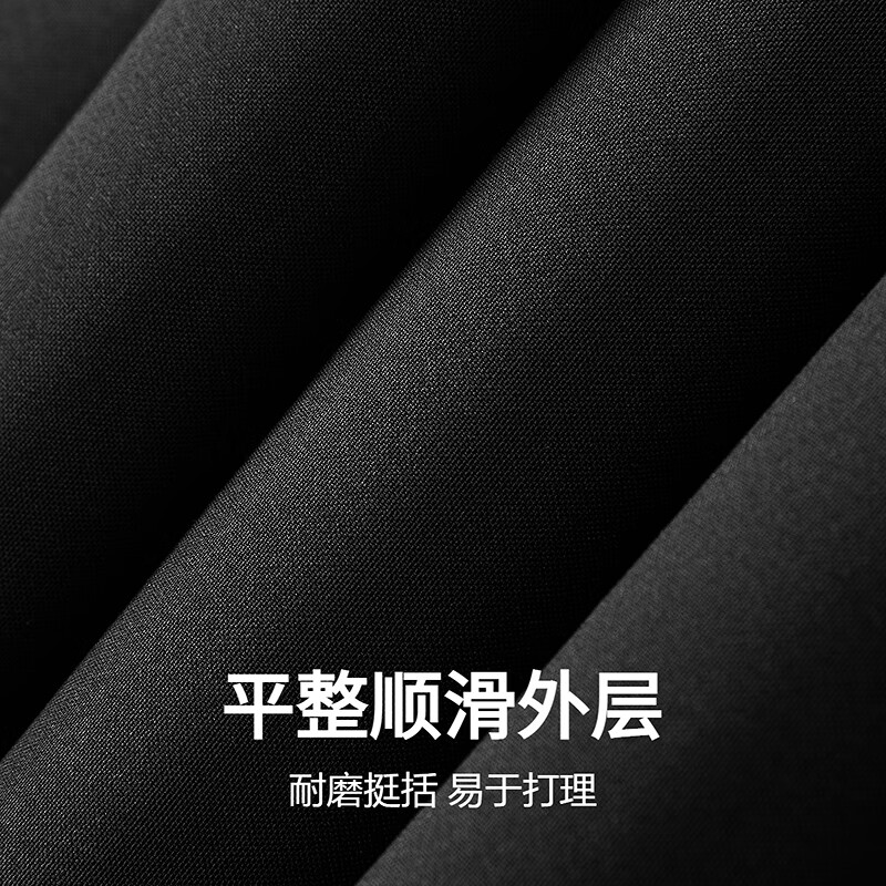 Dances with Wolves, quilted lining, outdoor trendy stand-up collar thick coat, warm and easy to care for men's jacket 001 black L